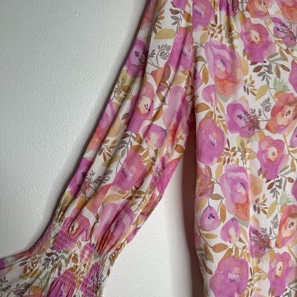 Fate Blouse Pink Floral Size M - Picture 9 of 11